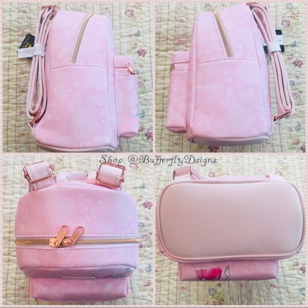 Loungefly Disney Sleeping Beauty Mini Backpack Set Aurora Dress Inspo Briar Rose - Picture 5 of 9